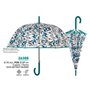 Parapluie automatique Perletti Transparent Microfibre Ø 89 cm Feuille d'une plante