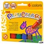 Bâtons de gouache solide Playcolor Basic One Multicouleur (24 Unités)