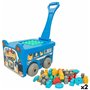 Blocs de construction Color Block Valise Voiture de police 30 Pièces (2 Unités)