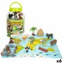 Figurines d'animaux Colorbaby 19 Pièces Jungle Plastique 14 x 6 x 5 cm (6 Unités)