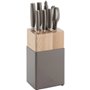 Ensemble de couteaux de cuisine et support Zwilling Now S Beige Acier Plastique 8 Pièces