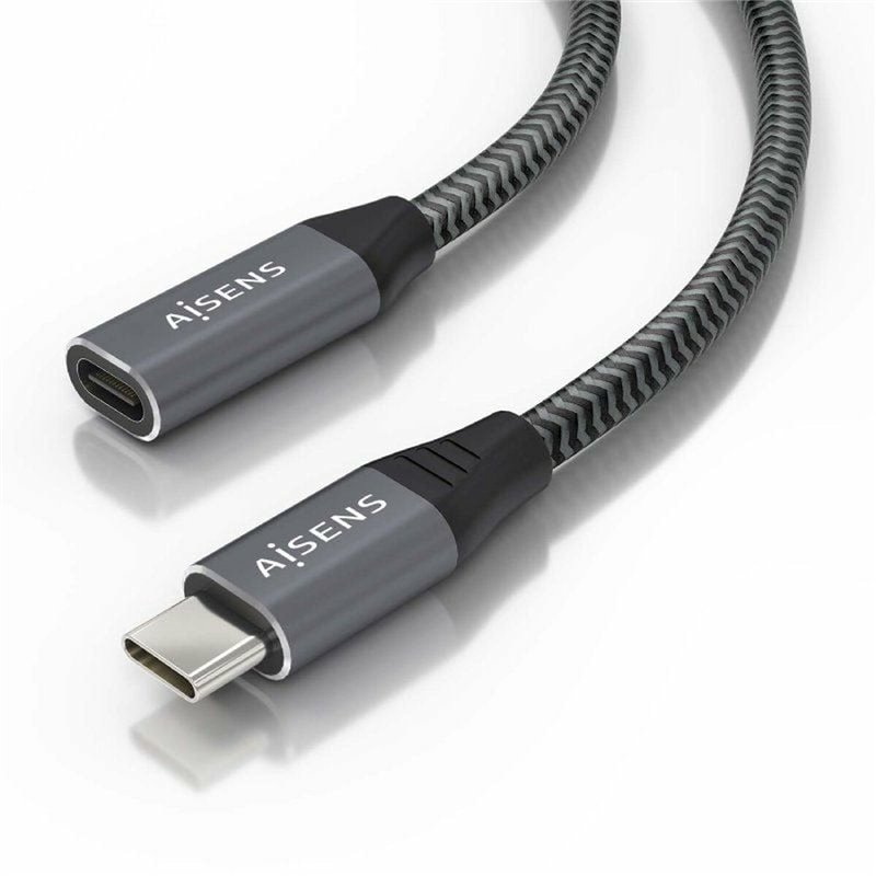 Aisens A107-0760 câble USB 0,5 m USB 3.2 Gen 2x2 USB C Gris