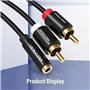 Câble Audio Jack vers RCA Vention VAB-R01-B200 2 m
