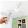 Ventilateur de Plafond avec Lumière LED et 3 Pales ABS Flaled InnovaGoods Blanc 36 W 52" Ø132 cm