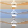 Ventilateur de Plafond avec Lumière LED et 3 Pales ABS Wuled InnovaGoods Bois 36 W 52" Ø132 cm
