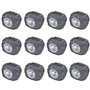 vidaXL Projecteurs solaires à LED forme de pierre 12 pcs