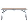 vidaXL Table pliable de camping Marron Aluminium 60x40 cm