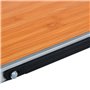 vidaXL Table pliable de camping Marron Aluminium 60x40 cm