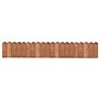 vidaXL Rouleau de bordure Marron 120 cm Bois de pin imprégné