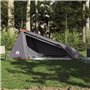 vidaXL Tente de camping tunnel 1 personne gris et orange imperméable