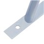 vidaXL Supports pour poteau de clôture 3 pcs Acier galvanisé