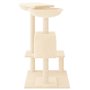 vidaXL Arbre à chat avec griffoirs crème 82 cm
