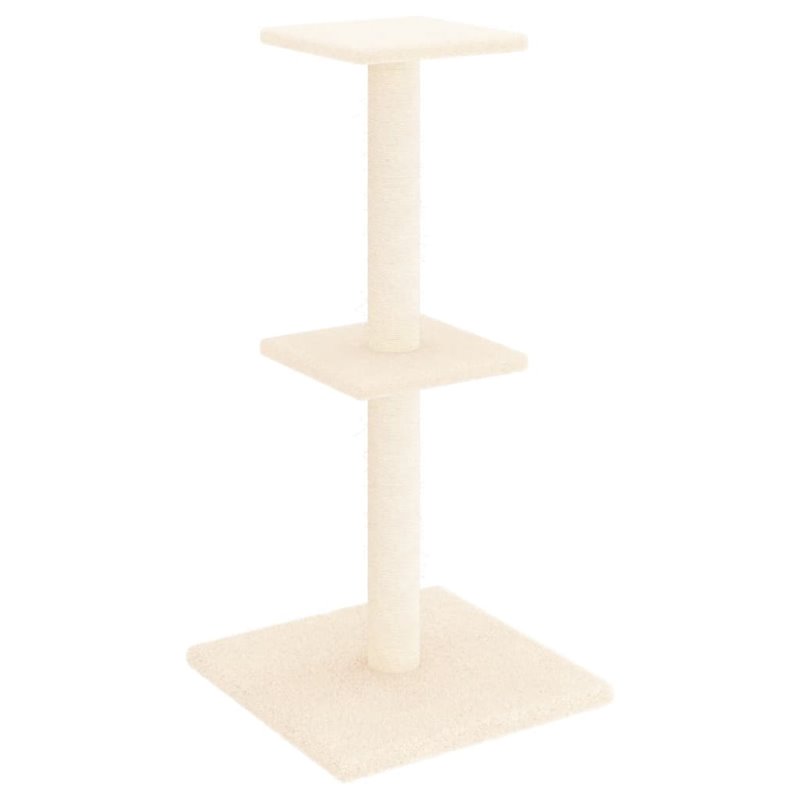 Image secondaire de VidaXL Arbre à chat avec griffoirs en sisal crème 73 cm