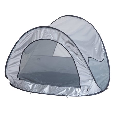 DERYAN Tente de plage avec moustiquaire 120x90x80 cm Argenté