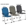 Bo-Camp Chaise de camping pliable Copa Rio Classic Gris