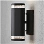 KONSTSMIDE Applique murale Modena double Noir mat