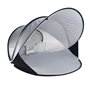DERYAN Tente de plage escamotable XXL 155x133x95 cm Argenté