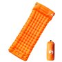 vidaXL Matelas de camping autogonflant avec oreiller 1 personne orange