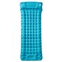 vidaXL Matelas de camping autogonflant avec oreiller 1 personne bleu