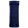 vidaXL Matelas de camping autogonflant oreiller 1 personne bleu marine