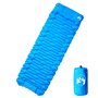 vidaXL Matelas de camping autogonflant avec oreiller 1 personne bleu