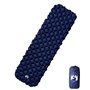vidaXL Matelas de camping gonflable 1 personne bleu marine 190x58x6 cm
