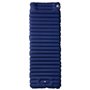vidaXL Matelas de camping autogonflant oreiller 1 personne bleu marine