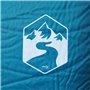 vidaXL Matelas de camping autogonflant oreiller 1 personne turquoise