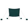 vidaXL Auvent de plage avec ancres de sable vert 214x236 cm