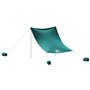vidaXL Auvent de plage avec ancres de sable vert 214x236 cm