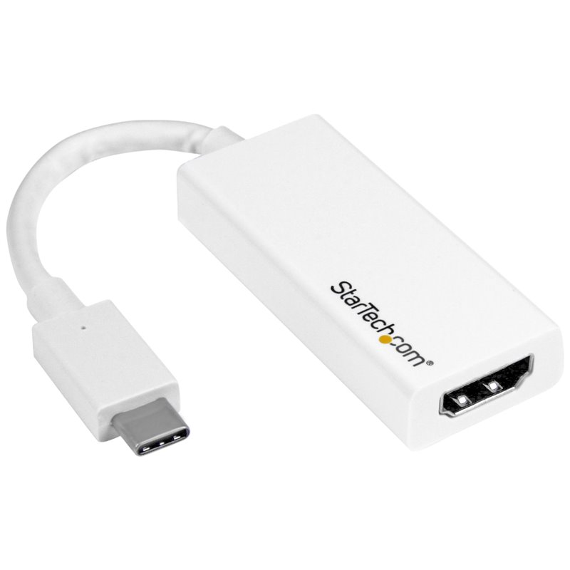 Startech.com Adaptateur USB-C vers HDMI - 4K 60 Hz - Blanc
