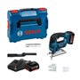 Scie sauteuse 18V GST18 V-LI B + 2 batteries 4Ah + chargeur rapide + coffret L-BOXX - BOSCH - 06015A6106