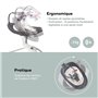 Babymoov Balancelle bébé électrique Swoon Motion, Assise a 360°, Zinc