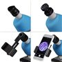 Microscope 40x-640x - BRESSER JUNIOR - Éclairage LED - kit d'expérimentation - bleu