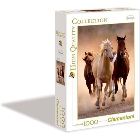 Clementoni - Puzzle - Chevaux sauvages - 1000 pieces - 67