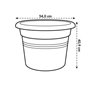 Elho Green Basics Cilinder Pot de fleurs Marron clair 55 cm