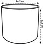 ELHO B.for Soft Pot de fleurs rond 25 - Noir - Ø 25 x H 23 cm - intérieur - 100% recyclé