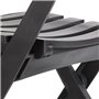 Chaise pliante Miami - GRILL ME - Anthracite - Résistante aux intempéries et facile a ranger
