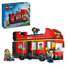 Set de construction Lego City Multicouleur LEGO City 60407 Le bus rouge a deux étages