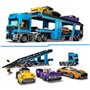 LEGO City 60408 Le camion de transport de voitures de sport, 4 véhicules pour enfants