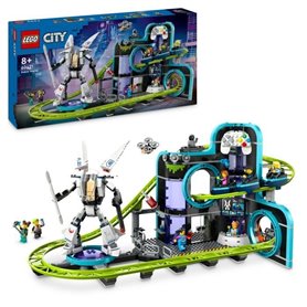 Set de construction Lego City Multicouleur LEGO City 60421 Le parc d'attractions de Robot World - Jeux de fete foraine enfant 8 ans