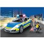 PLAYMOBIL - Porsche 911 Carrera 4S Police - 2 policiers et accessoires - Effets sonores et lumineux