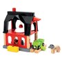 BRIO World - 36012 - Grange des animaux - Accessoire pour circuit de train en bois - Jouet pour garçons et filles des 3 