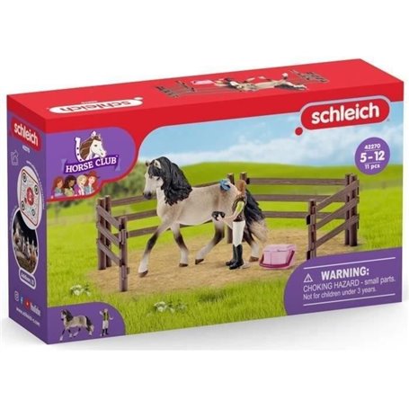 schleich HORSE CLUB Kit de Soin pour Chevaux Andalous