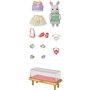 Sylvanian Families La valisette de mode et grande sur lapin neige