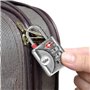 Cadenas a Code - YALE - YTP1/32/119/1 - Gris - Combinaison Programmable 3 chiffres homologué TSA 32 mm - Pour Valise de