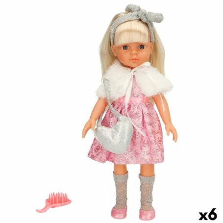 Poupée Colorbaby Isabella 32 cm Brosse à Cheveux 15 x 32 x 7 cm (6 Unités)