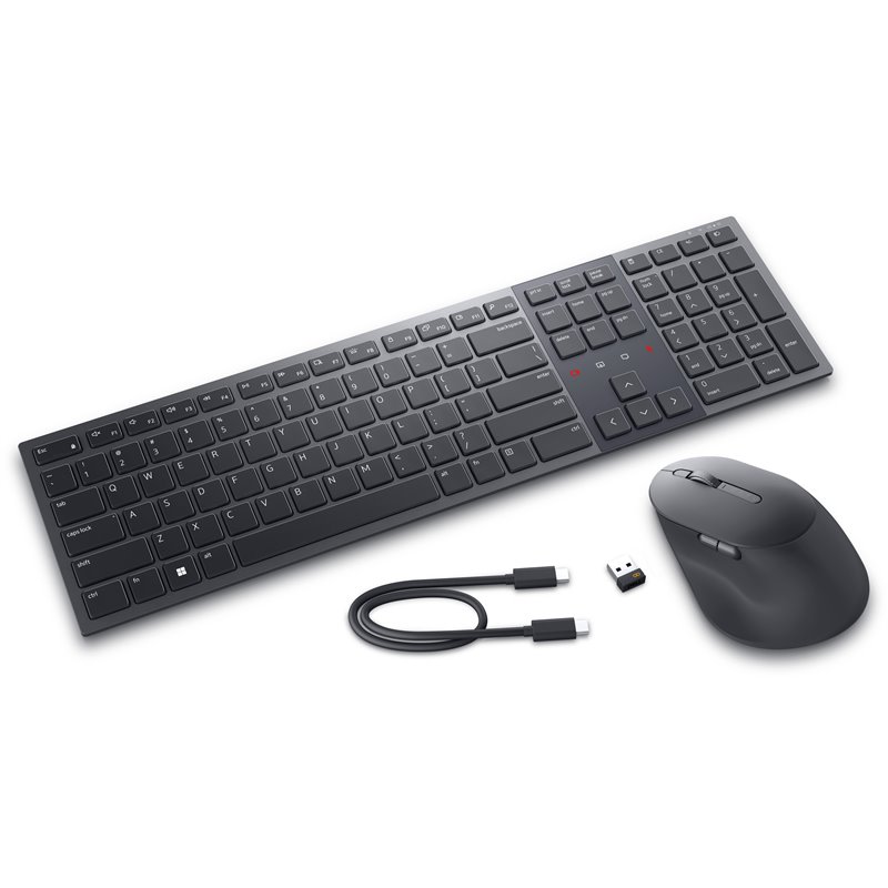 Image secondaire de Dell KM900 clavier Souris incluse RF sans fil + Bluetooth Azerty Français Graphite