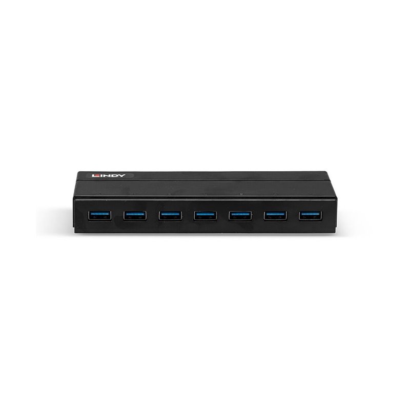 Lindy 43228 hub & concentrateur USB 3.2 Gen 1 (3.1 Gen 1) Type-A 5000 Mbit/s Noir