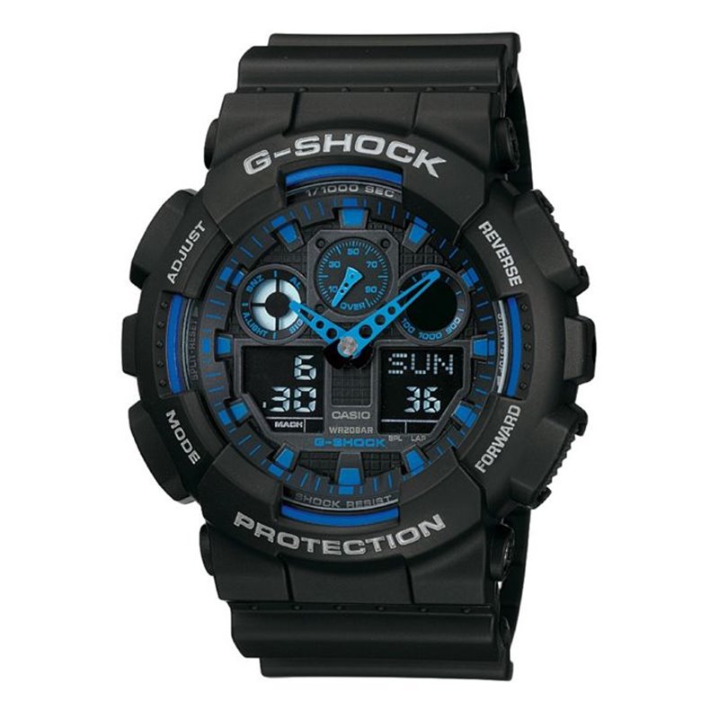 Montre Homme Casio G-Shock GA-100-1A2ER Ø 51 mm Noir Multicouleur